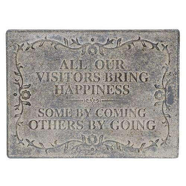 All Our Visitors Galvanized Sign - The Fox Decor